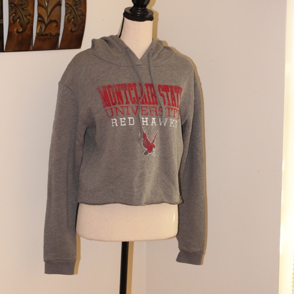 Montclair State University, cropped hoodie sweatshirt - Picture 1 of 5
